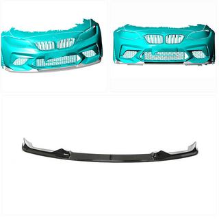 Frontläpp till stötfångare Lip V6 (för F87 M2 Competition, kolfiber) BMW 2-serien F22/F23 2014–2021 foto 2