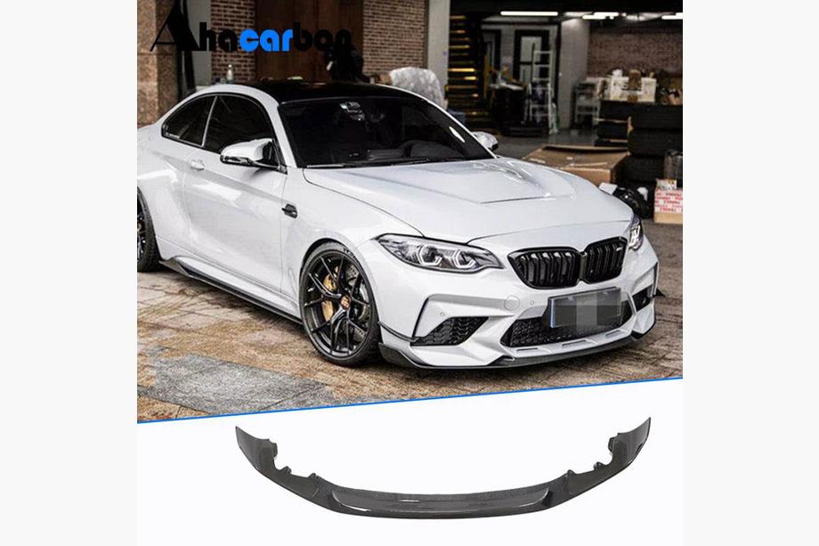 BMW 2-serien F22/F23 2014–2021 Frontläpp Lip V2 (för F87 M2 Competition, kolfiber) Foto 1