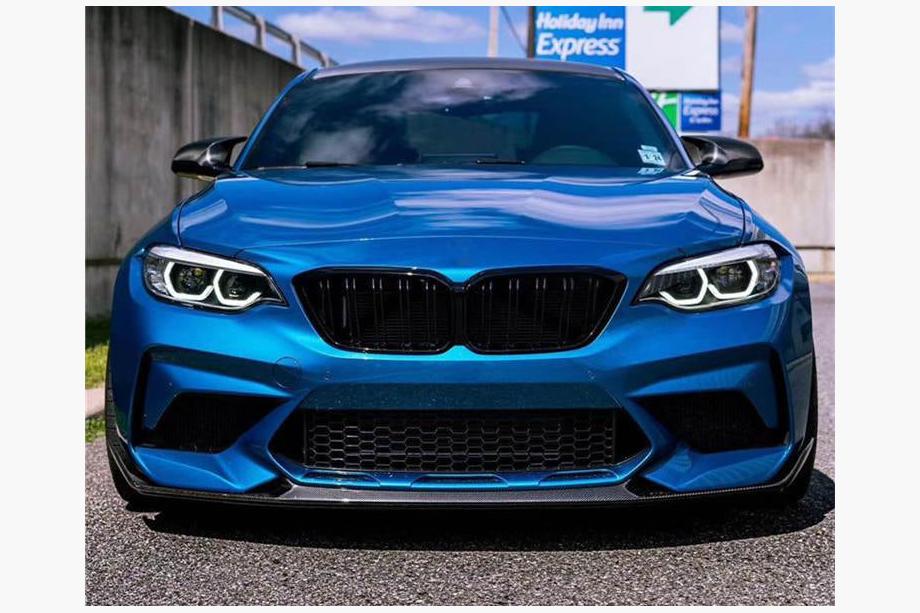 BMW 2-serien F22/F23 2014–2021 Frontläpp Lip V2 (för F87 M2 Competition, kolfiber) Foto 5