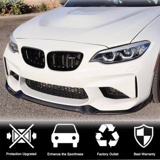 Frontläpp till stötfångare Lip V4 (för F87 M2, kolfiber) BMW 2-serien F22/F23 2014–2021 foto 2