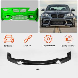 Frontläpp till främre stötfångare Lip V3 (för F87 M2, kolfiber) BMW 2-serien F22/F23 2014–2021 foto 4