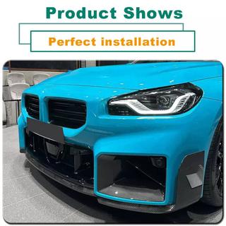 Frontläpp till främre stötfångare Lip V1 (för G87, kolfiber) BMW 2-serie G42 2021– foto 2