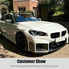 BMW 2-serie G42 2021– Frontläpp till främre stötfångare Carbon V2 (för G87) foto 3