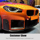 BMW 2-serie G42 2021– Frontläpp till främre stötfångare Carbon V2 (för G87) foto 9