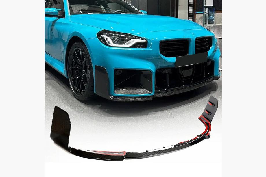 BMW 2-serie G42 2021– Frontläpp till främre stötfångare Carbon V2 (för G87) Image