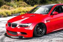 BMW 3-serie E90/E91 2005–2011 Främre stötfångarläpp GT4-Style (för M3, kolfiber) foto 3