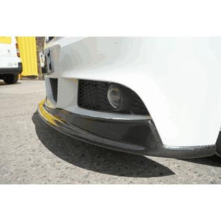 Frontläpp till främre stötfångare (för E90 M-Sport 2008-2011, kolfiber) foto 3