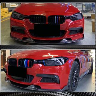 Frontläpp till stötfångare Lip Mad-Style (för F30 M-Sport, kolfiber) BMW 3-serien F30/F31 2012–2019 foto 3