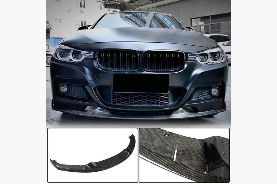 BMW 3-serien F30/F31 2012–2019 Frontläpp till stötfångare Lip Mad-Style (för F30 M-Sport, kolfiber) Foto 1