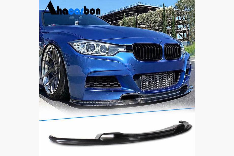 BMW 3-serien F30/F31 2012–2019 Frontläpp Lip V-Style (för F30 M-Sport, kolfiber) Foto 2