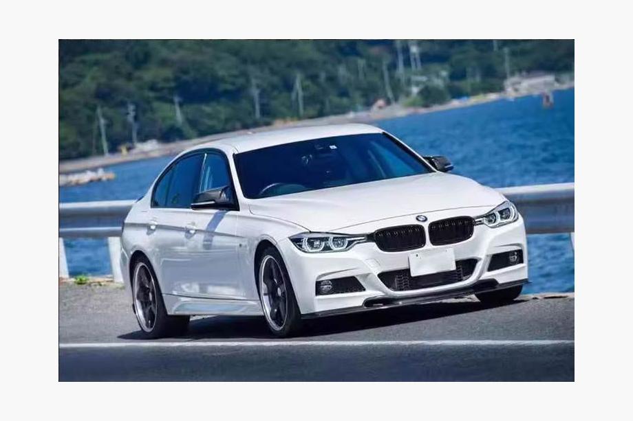 BMW 3-serien F30/F31 2012–2019 Frontläpp Lip V-Style (för F30 M-Sport, kolfiber) Foto 7