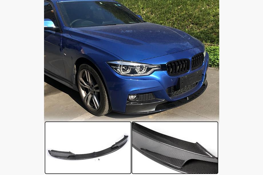 BMW 3-serien F30/F31 2012–2019 Frontläpp till främre stötfångare MP-Style (för F30 M-Sport, kolfiber) Image