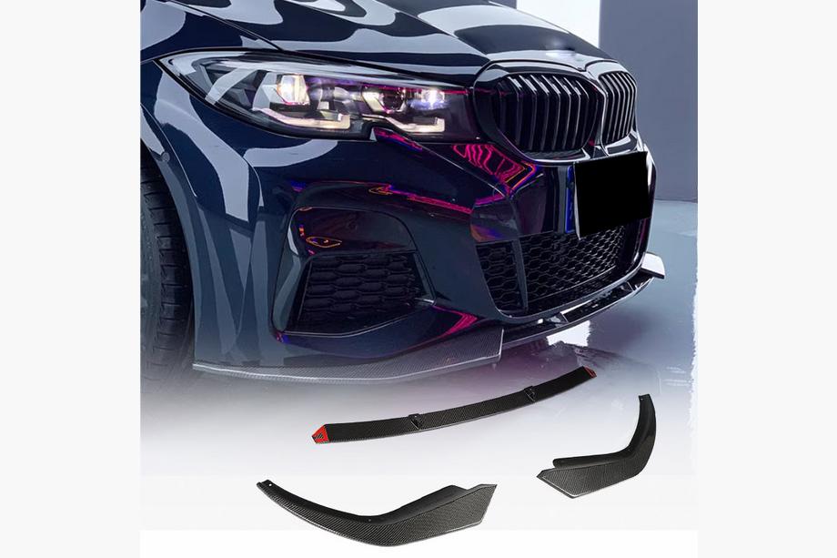 BMW 3-serien G20/G21 2018– Frontläpp till stötfångare Lip SC-Style (för M-Sport 2018-2022, kolfiber) Image