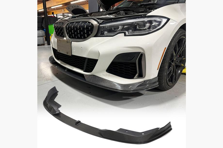 BMW 3-serien G20/G21 2018– Främre stötfångarläpp AC-Style (för M-Sport 2018-2022, kolfiber) Image