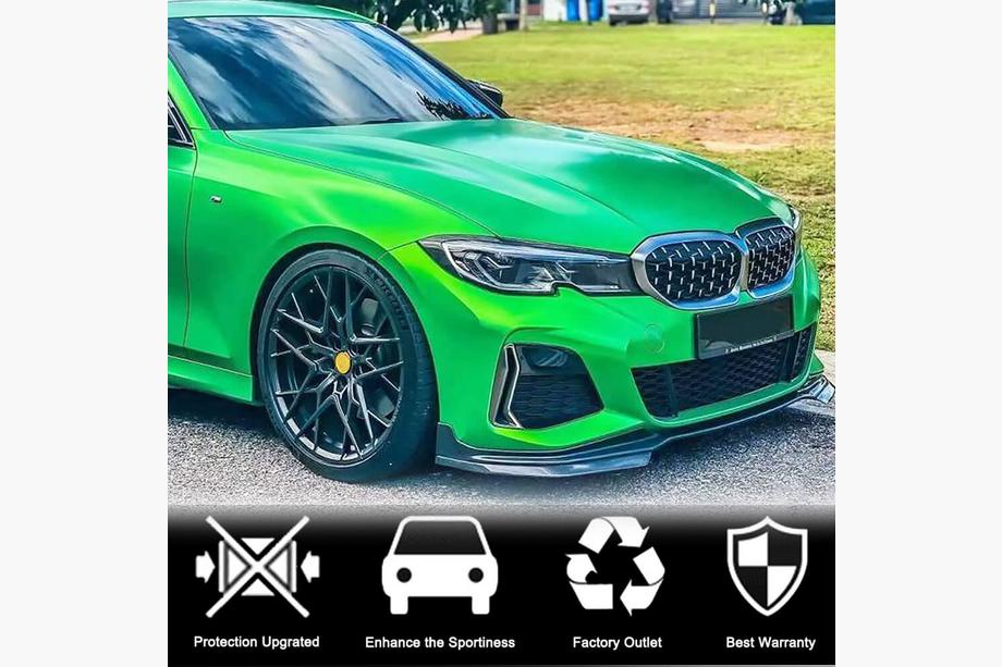 BMW 3-serien G20/G21 2018– Frontsplitter Lip V3 (för M-Sport 2018-2022, kolfiber) Foto 2