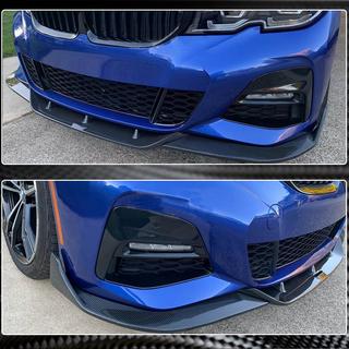 Frontsplitter/läpp till stötfångare Lip PD-Style (för M-Sport 2018-2022, kolfiber) BMW 3-serien G20/G21 2018– foto 3