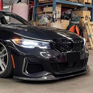 Frontläpp Lip V5 (för M-Sport 2018-2022, kolfiber) BMW 3-serien G20/G21 2018– foto 2