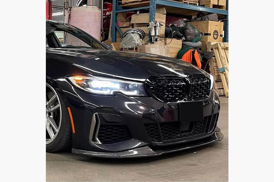 BMW 3-serien G20/G21 2018– Främre stötfångarläpp FRP V6 (2019-2022 M-Sport) Foto 2