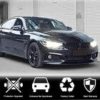 BMW 4-serie F32/F33/F36 2012–2020 Frontläpp V3 till främre stötfångare (för M-Sport, kolfiber) foto 2