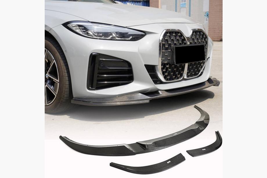 BMW 4-serien G22/23/26 2020– Frontläpp till främre stötfångare Lip V2 (för G26 M-Sport, kolfiber) Image