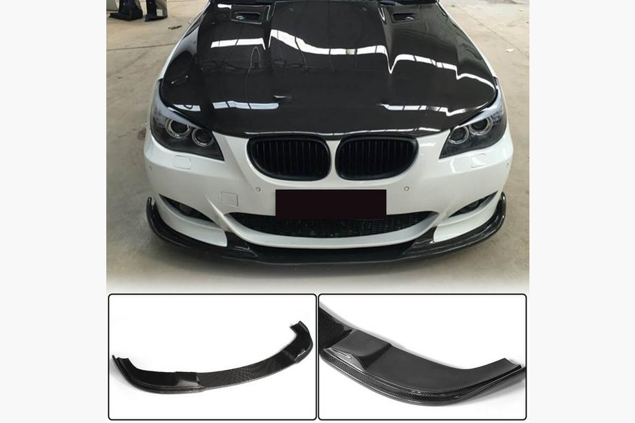 BMW 5-serien E60/E61 2003–2010 Frontläpp till främre stötfångare (för M-Sport, kolfiber) Image
