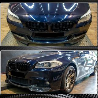 Frontläpp till stötfångare Lip V1 (för F10 M-Sport, kolfiber) BMW 5-serien F10/F11 2010–2016 foto 3