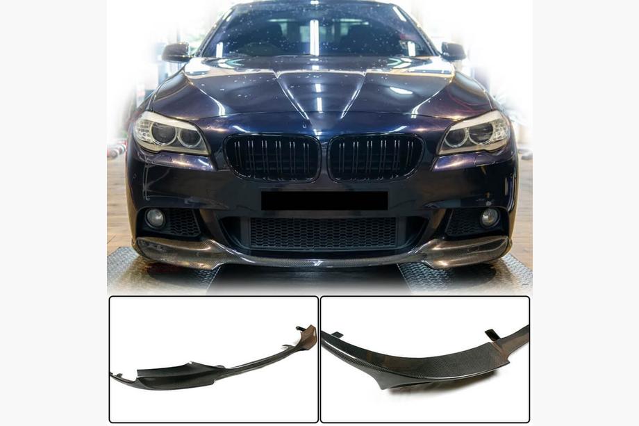 BMW 5-serien F10/F11 2010–2016 Frontläpp till främre stötfångare i kolfiber V2 (M-Sport) Image