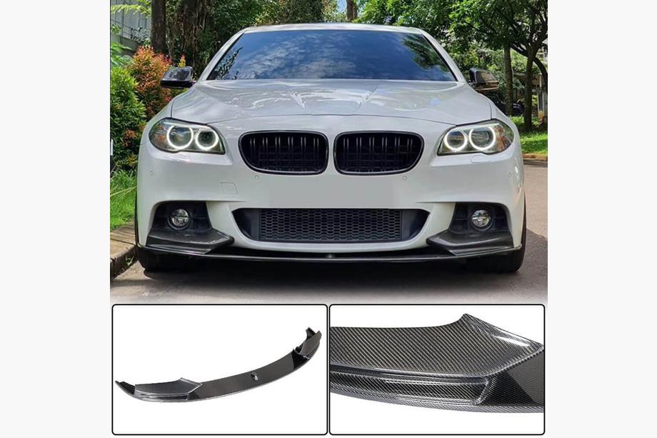 BMW 5-serien F10/F11 2010–2016 Frontläpp Lip V3 (för F10 M-Sport, kolfiber) Image
