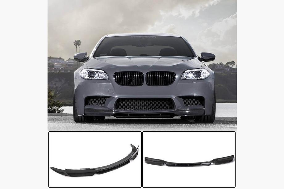 BMW 5-serien F10/F11 2010–2016 Frontläpp till främre stötfångaren Lip V1 (för F10 M5, kolfiber) Image