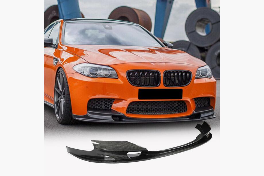 BMW 5-serien F10/F11 2010–2016 Frontläpp till stötfångare Lip V2 (för F10 M5, Carbon) Image