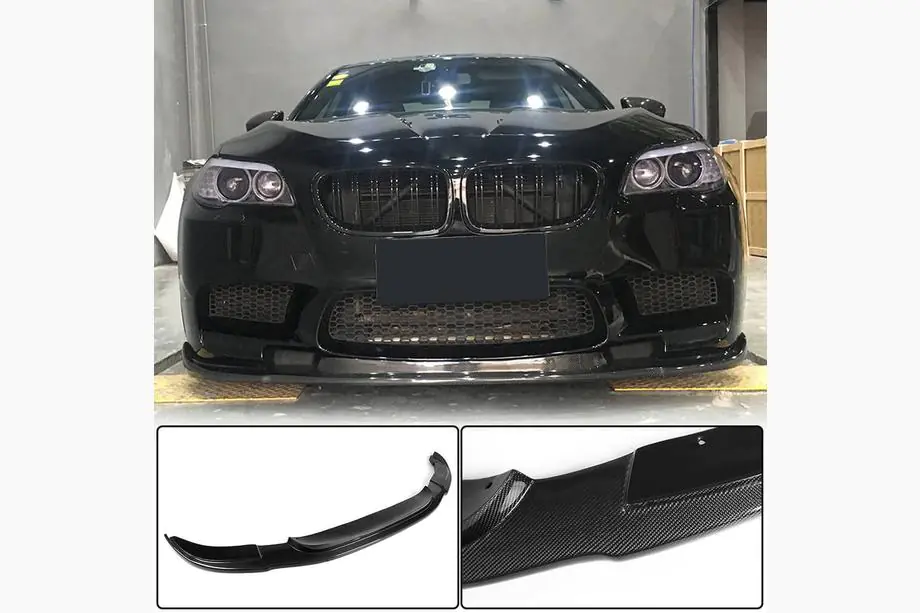 BMW 5-serien F10/F11 2010–2016 Frontläpp Lip V3 (för F10 M5, kolfiber) Image