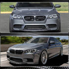 BMW 5-serien F10/F11 2010–2016 Frontläpp till stötfångare Lip V4 (för F10 M5, kolfiber) foto 4