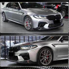 BMW 5-serien G30/G31 2017–2023 Frontläpp Lip V1 (för M5 F90 2020-2024, kolfiber) foto 5