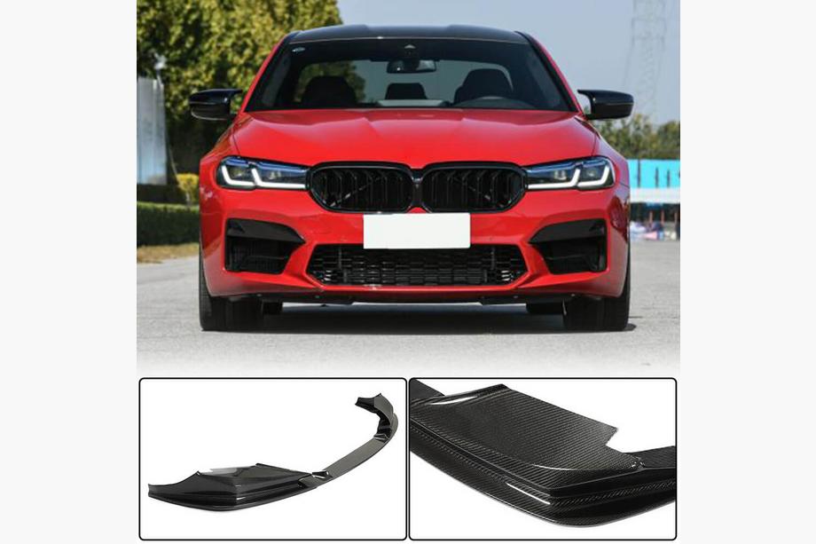 BMW 5-serien G30/G31 2017–2023 Frontläpp till främre stötfångaren Carbon V3 (för M5 2020+) Image