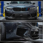BMW 5-serien G30/G31 2017–2023 Frontläpp till främre stötfångare Lip V4 (för M5 F90 2017-2020, kolfiber) foto 4