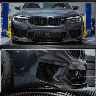 Frontläpp till främre stötfångare Lip V4 (för M5 F90 2017-2020, kolfiber) BMW 5-serien G30/G31 2017–2023 foto 4