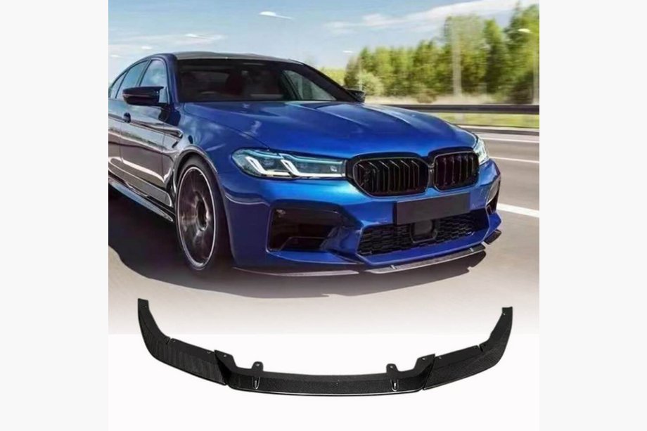 BMW 5-serien G30/G31 2017–2023 Frontläpp Lip V4 (för M5 F90 2020-2024, kolfiber) Image