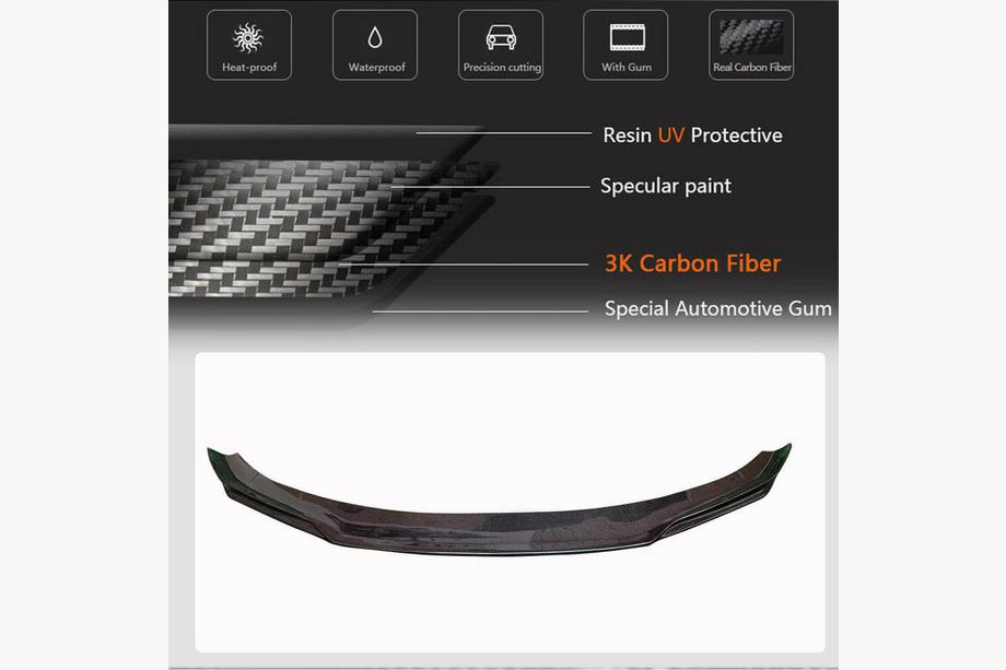 BMW 5-serien G30/G31 2017–2023 Frontsplitter Lip V5 (för M5 F90 2020-2024, kolfiber) Foto 3