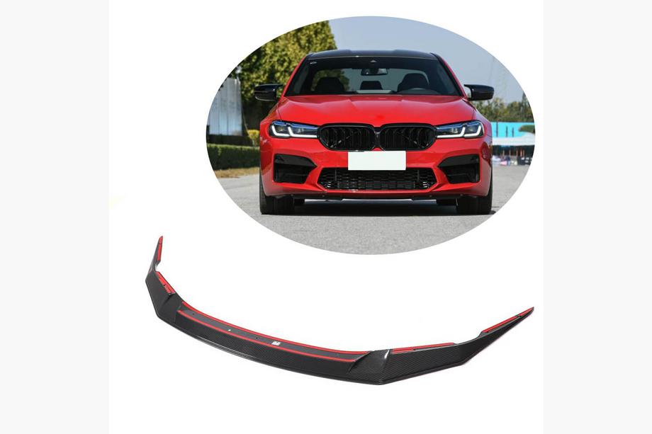 BMW 5-serien G30/G31 2017–2023 Frontläpp till stötfångare Lip V3 (för M5 F90 2020-2024, kolfiber) Image