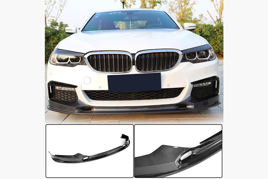 BMW 5-serien G30/G31 2017–2023 Frontspoilerläpp Lip V2 (för M-Sport 2017-2020, kolfiber) Image