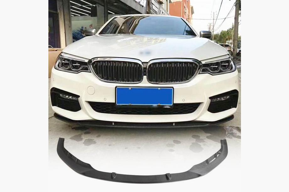 BMW 5-serien G30/G31 2017–2023 Främre stötfångarläpp Lip V3 (för M-Sport 2017-2020, kolfiber) Image