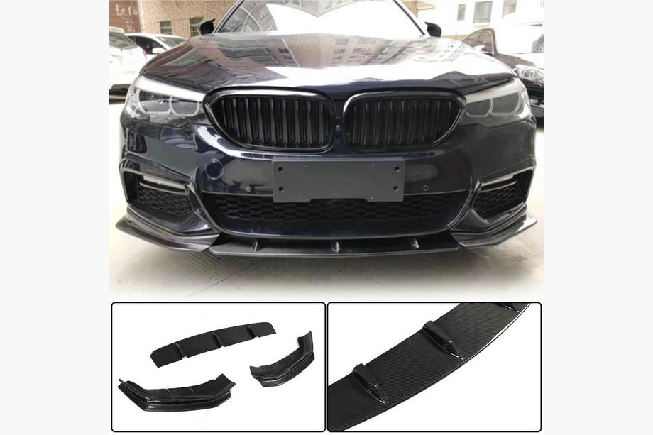 BMW 5-serien G30/G31 2017–2023 Frontläpp Lip V4 (för M-Sport 2017-2020, kolfiber) Image