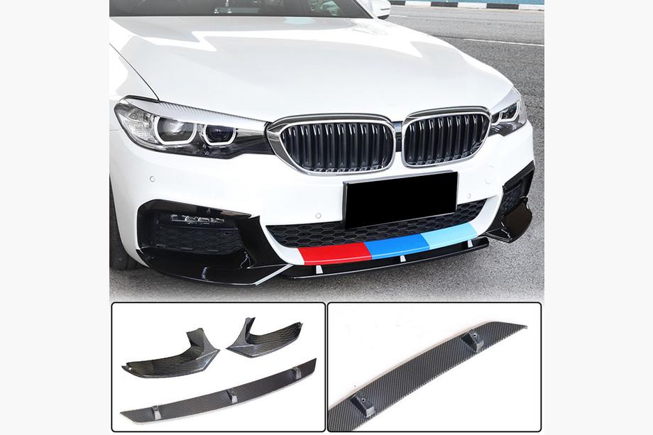 BMW 5-serien G30/G31 2017–2023 Frontläpp Lip V5 (för M-Sport 2017-2020, kolfiber) Image