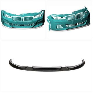 Frontläpp Lip V2 (för M-Sport 2021-2024, kolfiber) BMW 5-serien G30/G31 2017–2023 foto 2