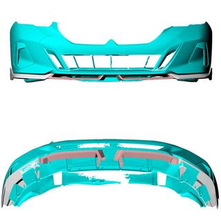 Frontläpp Lip till främre stötfångare (för M-Sport, kolfiber) BMW 5/i5-serie G60/G60E/G61 2023– foto 3