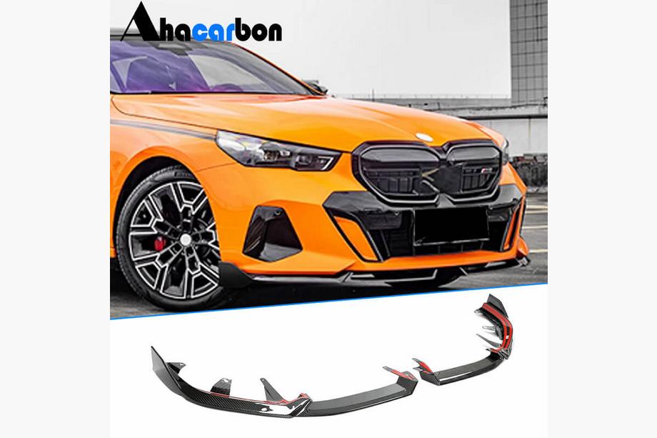 BMW 5/i5-serie G60/G60E/G61 2023– Frontläpp Lip till främre stötfångare (för M-Sport, kolfiber) Image