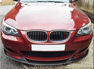 BMW 5-serien E60/E61 2003–2010 Frontläpp till främre stötfångare (för M5, kolfiber) foto 3