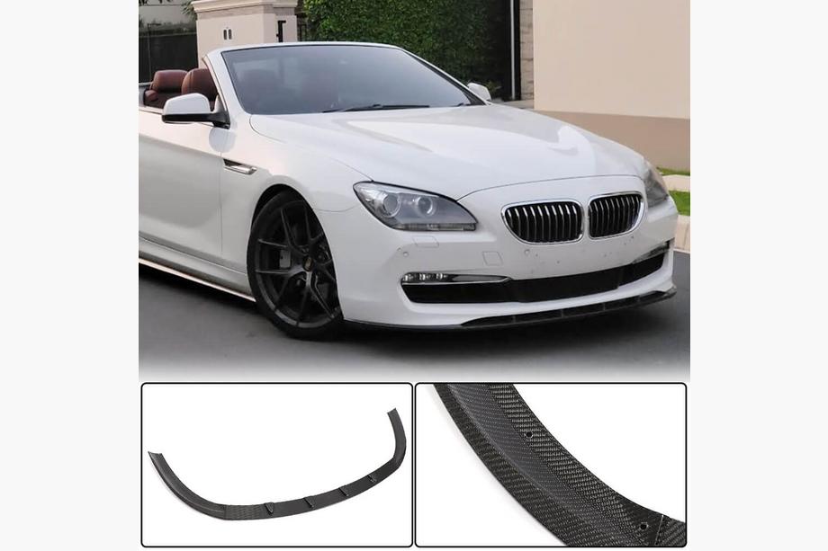 BMW 6-serien F12/F13/F06 2011–2018 Frontläpp till främre stötfångaren Lip (för Base 2011-2014, kolfiber) Image