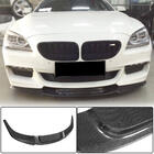 BMW 6-serien F12/F13/F06 2011–2018 Främre läppspoiler till stötfångare Lip V2 (för M-Sport, kolfiber) foto 1