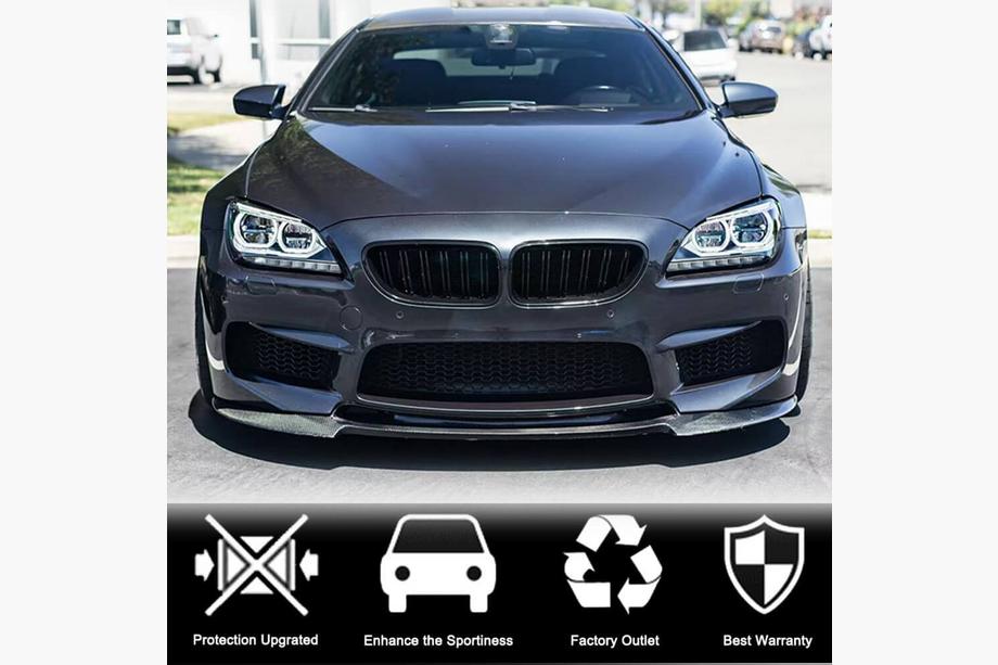 BMW 6-serien F12/F13/F06 2011–2018 Frontläpp till stötfångare FRP V3 Foto 3